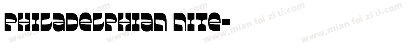 Philadelphian Nite字体转换